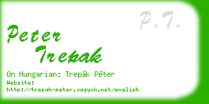 peter trepak business card